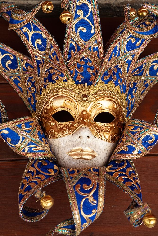 Italy-Venice Carnival mask on display art print by Jaynes Gallery for $57.95 CAD